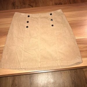 Brown mini skirt